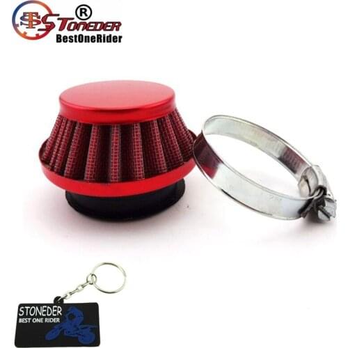 STONEDER Red Racing 44mm Air Filter Clearner For 2 Stroke 47cc 49cc Engine Carburetor Pocket Dirt Bike Mini Moto ATV Quad