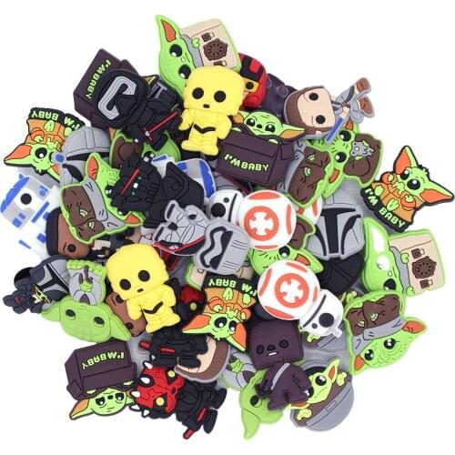 Wholesale 50Pcs Cartoon Animation PVC Shoe Charms DIY Wristbands Backpack Decoration Accessories Buckle Clog Croc Jibz