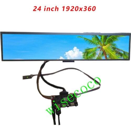 Supermarket Store Shelf Display Screen 19 inch 24 inch DV240FBM-NB0 1920*360 Stretched Bar 300cd LCD Drive Doard
