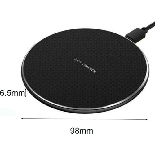 Ultra Thin Portable 10W Qi Wireless Fast Charger Charging Pad Dock For iPhone/Samsung/Android Cell Phone
