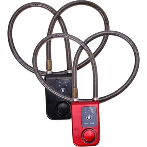 Waterproof APP Control Smart Lock Anti Theft Alarm Chain Lock with 105dB Alarm Bicycle Lock for iOS and Android system