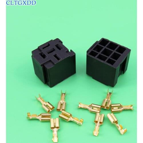 Cltgxdd Universal 5 Pin DC 12V Automotive Car Wiring Connector Relay Socket For Car Truck Auto suitable Passat b6 b5 golf 4