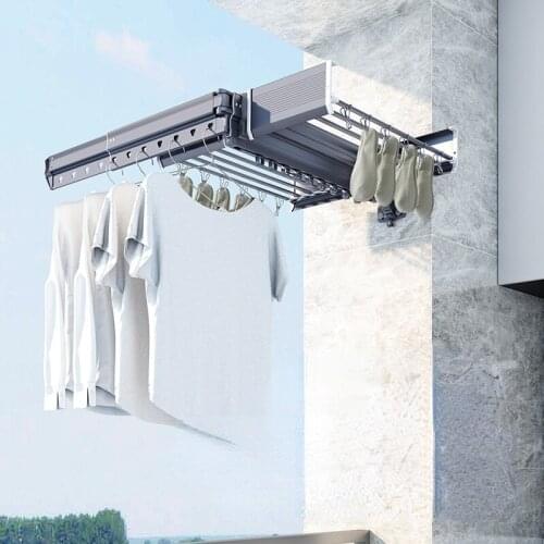 Clothes Hanger Window Sill Folding Household Clothes Wall Hanging Indoor Retractable Cool Clothing Rod