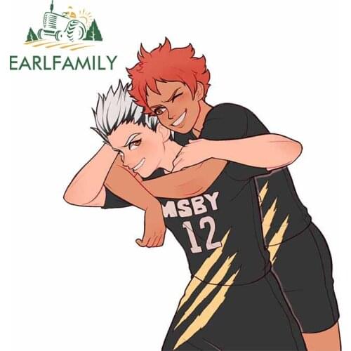 EARLFAMILY 13cm x 11.7cm For My Hero Academia Car Waterproof Decal Vinyl Car Wrap Stickers Sunscreen Laptop Accessories Decor