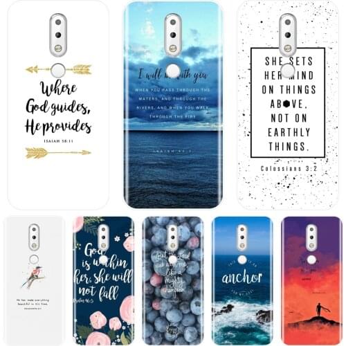 TPU Back Cover For Nokia 2.1 3.1 5.1 6.1 7.1 Bible Verse Quotes Text Soft Silicone Phone Case For Nokia 7.1 6.1 5.1 3.1 2.1 Plus
