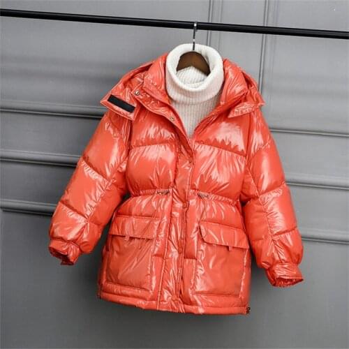 20 Autumn Winter Big Size Women Down Coat Light Down Jackets Slim Lady White Duck Down Jacket Hooded Coats Female Clothings 1193