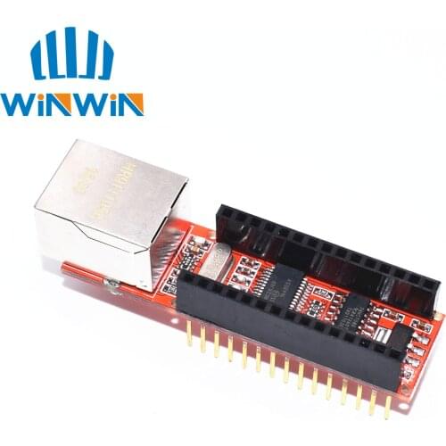 1pcs ENC28J60 Ethernet Shield V1.0 compatible Nano 3.0 RJ45 Webserver Module