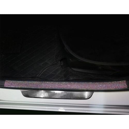 1pcs Colorful Universal Adhesive Car Door Plate Sill Sticker Scuff Cover Anti Accessories Scratch F9P3