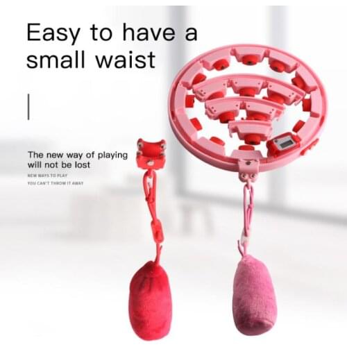 1PCS Sport Hoop Yoga Home Fitness Smart Sport Hoops Circle Not Drop Adjustable Waist Training Ring Belly Trainer Abdominal HOOPS