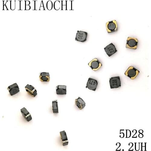 10pcs/LOT SMD Power Inductor CDRH5D28 2.2UH 2R2 6*6*3mm shielded winding inductor