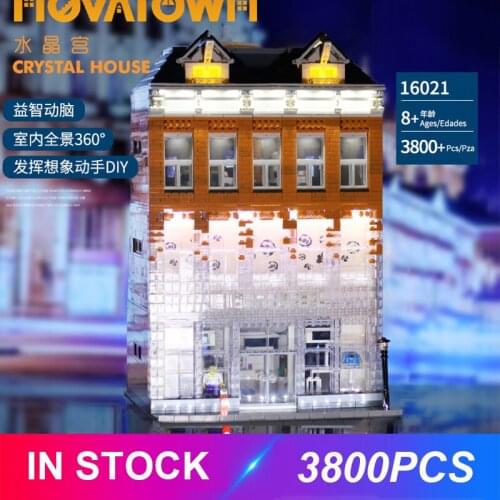 Mould King 16021 CHANELING AMSTERDAM Shop Moc Model Set Building Blocks Bricks Educational Toy Birthdays Gift