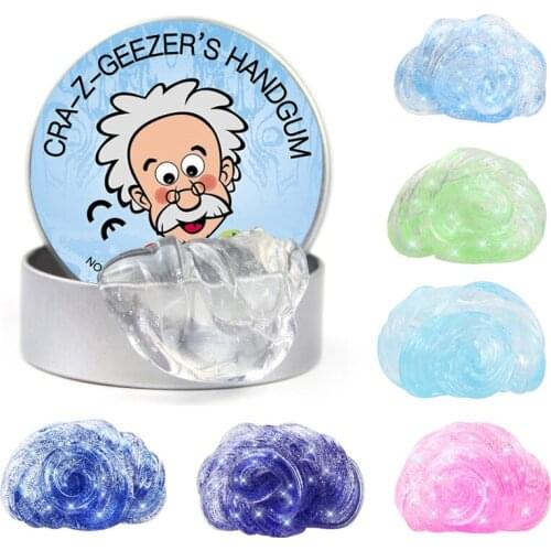 2021 Transparent Slime Toys Hand Gum Bounce Plasticine Slime Light Clay Decompression Educational Toys Antistress Mud Kids Gift