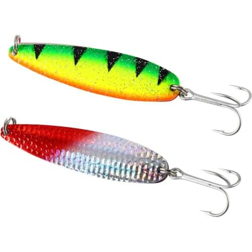 48g 80g 110g Big Spoons Lure Hard Bait Spinner Spoons Metal Sinking Wobbler Trolling Salt Water Fishing