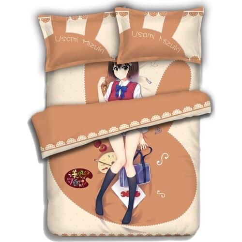 Anime This Art Club Has a Problem Mizuki Usami Quilt Cover Soft Printed Bedding Set With Pillow Case Bed Sheet Duvet Cover Set