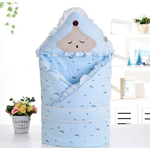 Infant Wrap Blanket Bedding Cartoon Quilt Crib Bed Quilt Stroller Basket Autumn Winter Cotton Sheet Baby Swaddle Newborn Gift