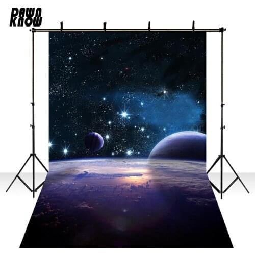 DAWNKNOW Night Sky Space Photography Background Backdrop For Photographers Baby Photo Shoot Children Photo Studio Props lv2253