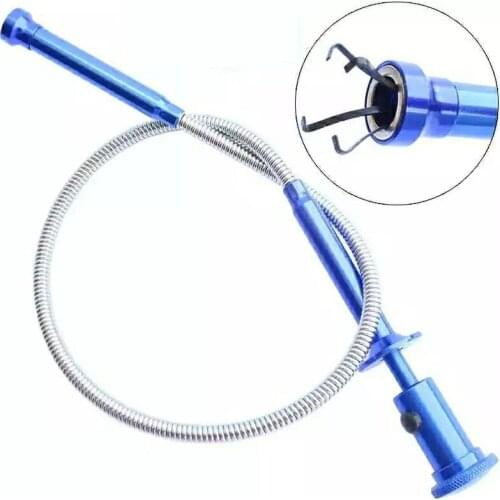 60cm Flexible car bolts Magnet Four Catch Pickup Tool Claw With LED Light Multi-fonction Magnetic Reach Grab Prongs Fetch Device