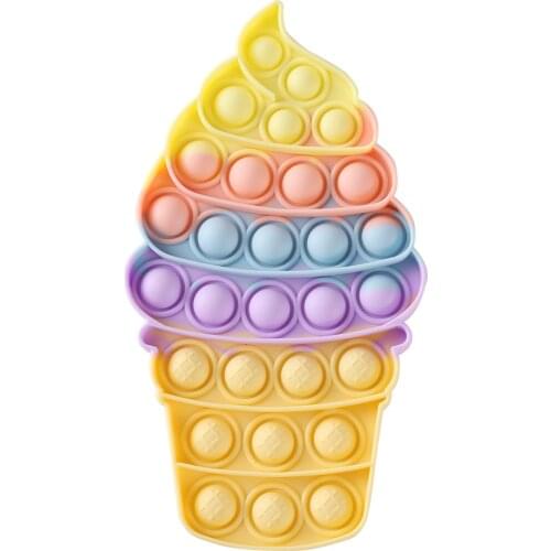 Bubble Fidget Toys Adult Stress Relief Toy Antistress Fidgets Ice Cream Board Soft Squishy Bubble Anti-Stress Game