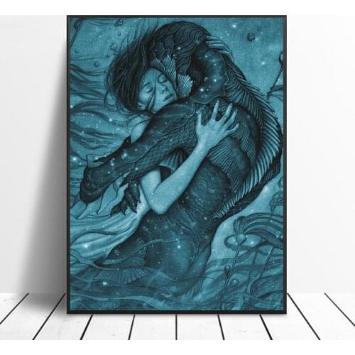 The Shape of Water Movie Art Canvas Fabric Poster Print for Wall Pictures For Room Decor