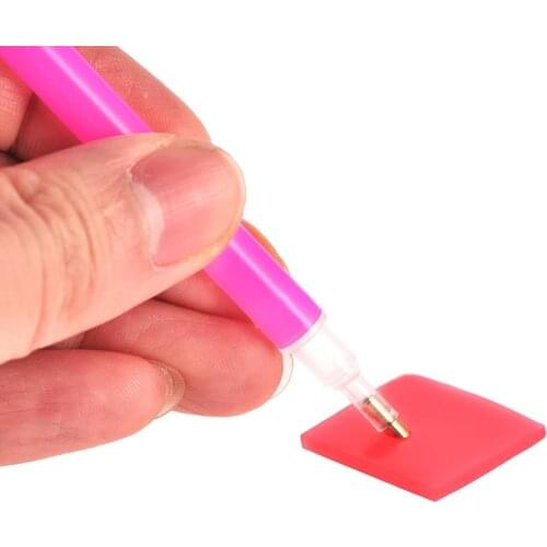 DIY Glue Clay tool Diamond Painting accessories 2*2cm nouveaute Point sticking Round square drill pen Storage box Label paper