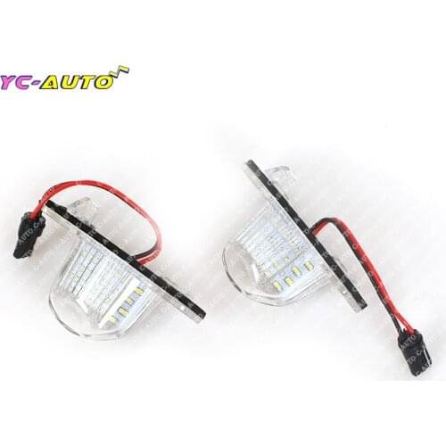 2PCS 18 LED Lamp Number License Plate Light for Honda Fit Jazz Odyssey Stream Insight CRV FRV HR-V Crosstour 5D DXY