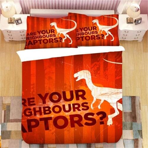 Cool Dinosaur 3D Bedding Set Luxury Single Full Twin Queen King Size Comforter s Soft Bedclothes Comfortable Bed