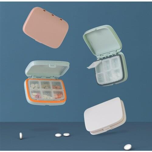 Weekly Pill Box Travel Pill Case Splitter Foldable Pill Organizer Medicine Box with Seal Ring Moisture proof Tablet Dispenser