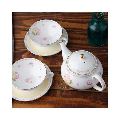 Bone China Tea Set Japanese Style Coffee Pot Coffee Cup Saucer Household Teapot Tea Cup Tea Set