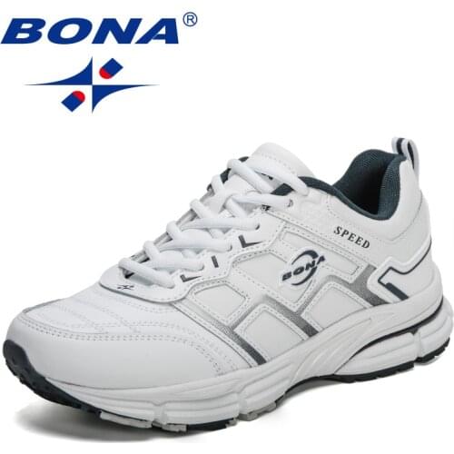 BONA 2021 New Designers Running Shoes Men Comfortable Breathable Sneaker Casual Antiskid Wear-Resistant Jogging Shoes Mansculino