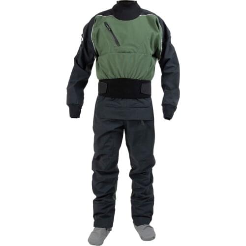 Dry Suit For Kayak 3 Layers Waterproof Breathable Material Fabric DM23 Surfing Rafting Diving One Pieces For Man
