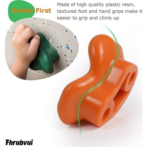 4 Pcs Rock Climbing Wall for Kids Outdoor - Climbing Holds Set - Kids Rock Climbing Toddler Rock Wall Climbing Kit DIY Monkey