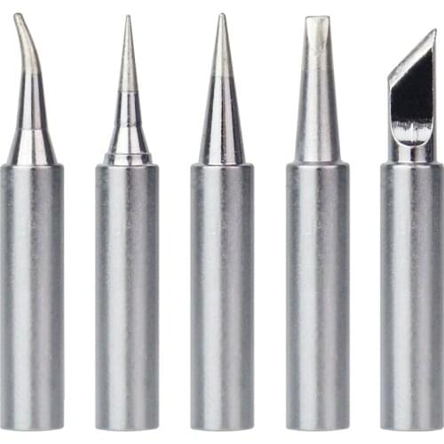 5pcs 900M T Series Pure Copper Soldering Iron Tip Lead-free Welding Sting For Hakko 936/937/938/969/8586 Soldering Iron Station