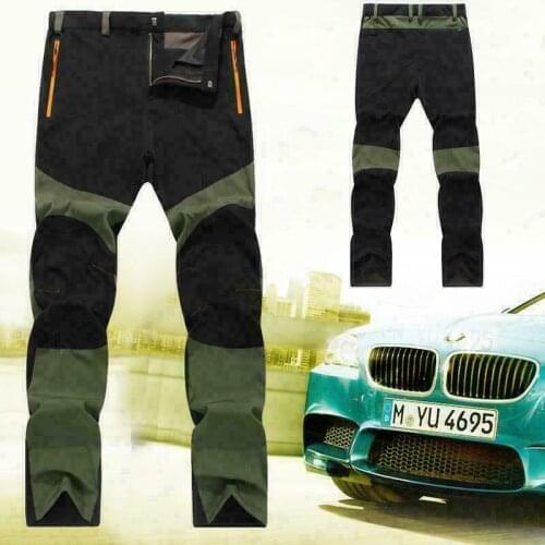New Mens Waterproof Trousers Outdoor Hiking Walking Pants Motorcycle Fishing Hiking Breathable Warm Thin Long Pants