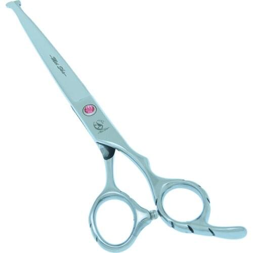 7.0" Pets Hair Scissors Safety Rounded Tips Grooming Cutting Shears Sharp Edge Animals Hairdressing Cutting Tesoura Tools B0064A