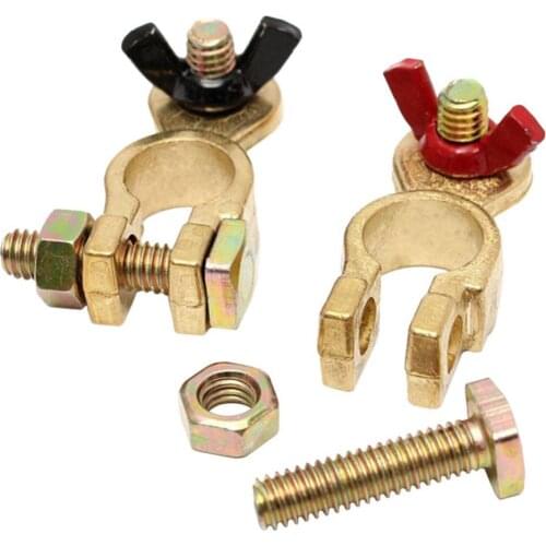 2Pcs Negative Positive Auto Car Truck Van Battery Terminal Clamp Clips Connector Accessories