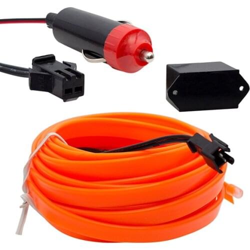POWERMASTER PM-18224 CAR INSIDE NEON ORANGE 5 METRE İP LIGHTING ÇAKMAKLIKLI