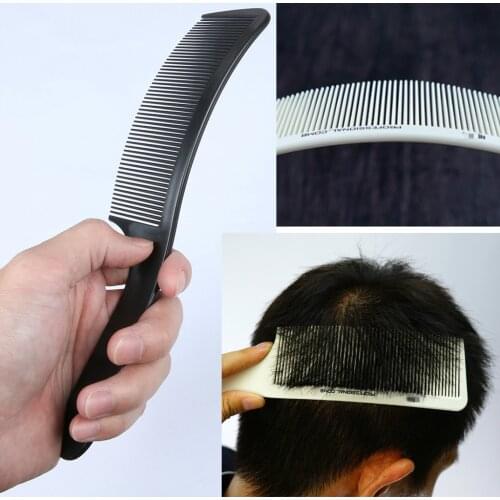 1pc Professional Curved Shaver Hair Clipper Cutting Comb Barber Flat Top Comb Anti-static Salon Cutting Comb Hairdressing Brush