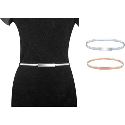 1PCS New Fashion Gold Silver Women Belts for Dress Elegant Elastic Female Waist Belts This Ladies Belts for Women Waistband