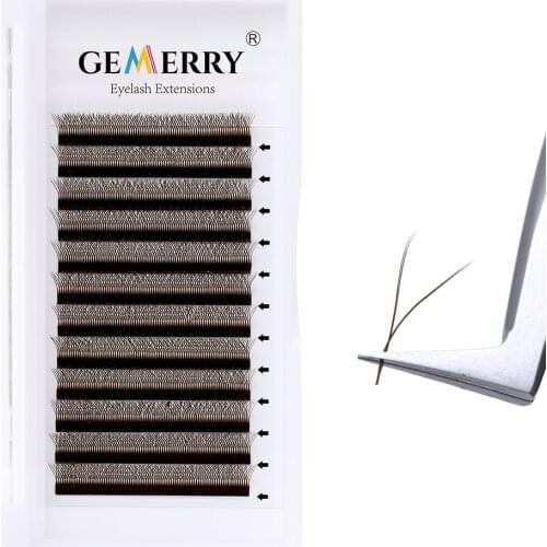 0.07 C D Dark Brown YY Shaped Eyelashs Extension Color Mink Eyelashes Soft Russian Volume Fake Lashes Color Natural Lashes