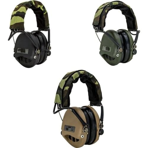 Tactical Airsoft SORDIN Headset IPSC Military Hunting Noise Cancelling Shooting Headphones Cable with 3.5 mm headset Jack