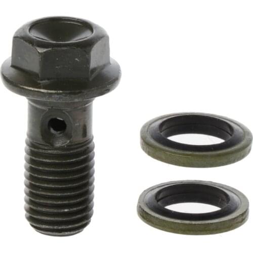 Motorcycle Brake Hollow Screw M10 x 1.25 Single Banjo Bolt For Honda Yamaha Suzuki