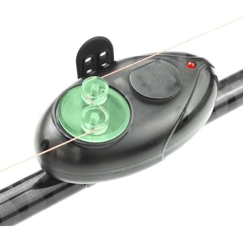 1pc Fishing Alarm LED Light Indicator Electronic Bite Fishing Alarm Wireless Buffer Black Sound Alarm Carp Night Fishing