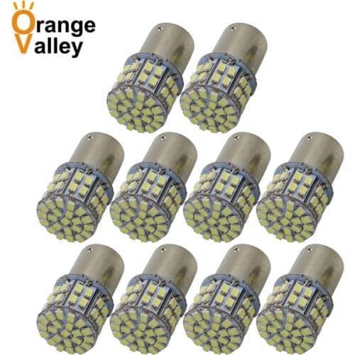 10PCS 1156 BA15S 1157 SMD 50 Led 1206 Car Light BAY15D P21W Auto Light Bulb Lamps Car Styling DC12V