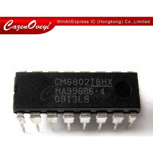 10pcs/lot CM6802TBHX CM6802 DIP-16 In Stock