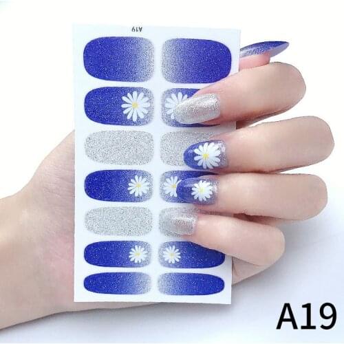14 Stickers Solid Color Nail Stickers DIY Decals Suitable For Daily Wear Designer Simple Design Self-Adhesive Nail Stickers