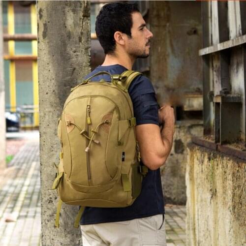 40L capacity Outdoor Sports Camouflage Backpack Army Fans Mountain Climbing Hiking Bag Shoulder Go-bag Tactical Backpack