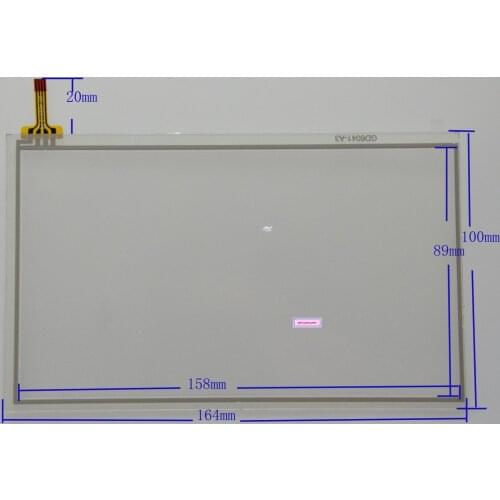 7-inch four-wire 164*100MM resistance touch handwriting screen for car navigation display universal touch screen