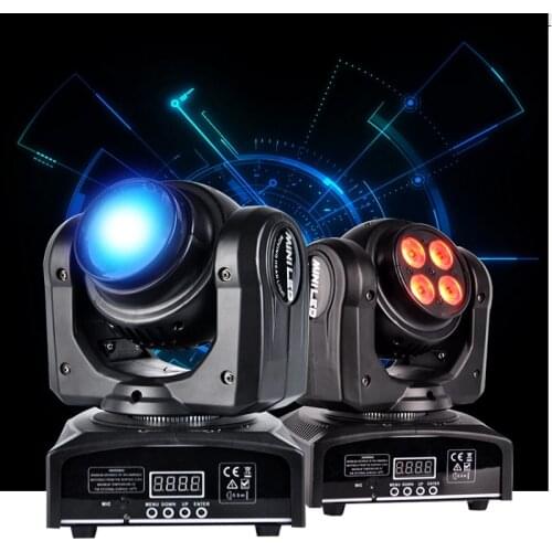 8 pcs/lot Double face disco light 10W LED mini beam wash moving head