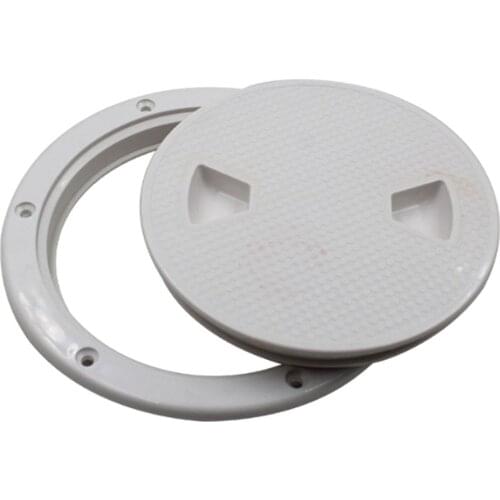 Anti-corrosive Plastic White Boat 6" Deck Inspection Hatch For Yacht Marine