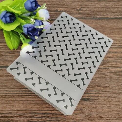 AOKEDIY Bone DIY Plastic Embossing Folders for DIY Scrapbooking Paper Craft/Card Making Decoration Supplies